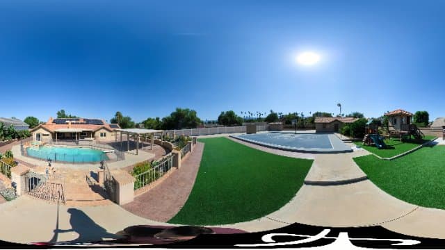 Backyard of a Mansion in Corona